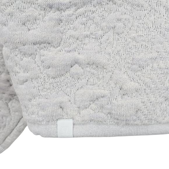 Lululemon Jacquard Multi-Texture Sweater Jacket Heathered Vapor Size 8 - Picture 5 of 7